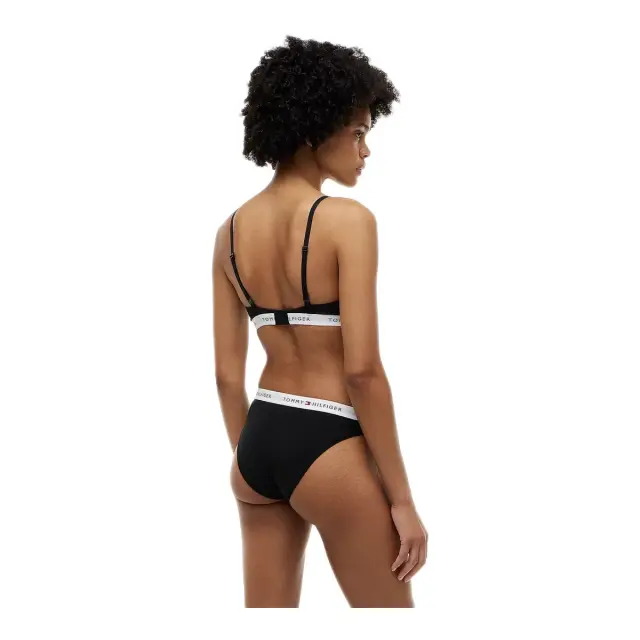 Tommy Hilfiger Γυναικείο Μπουστάκι Repeat Logo Underband Push-Up, Χρώμα Μαύρο 3