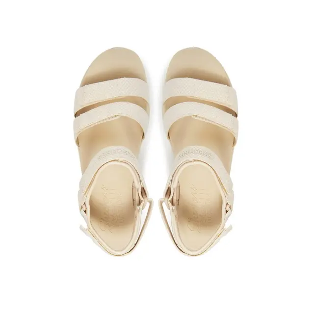 Skechers D 'Lux Walker Sport Comfort Sandals (119828-NAT) - Μπέζ - 40 2