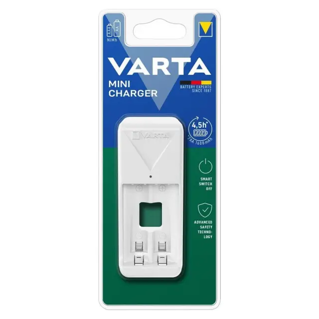 Varta Mini charger 57656 φορτιστής 2 μπαταριών AA/AAA