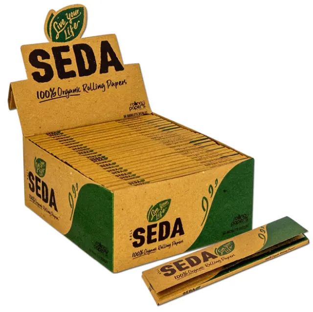 Roll Seda EcoPapers Χαρτάκι Premium Ακατέργαστο Bamboo - King Size Slim 33φ 2
