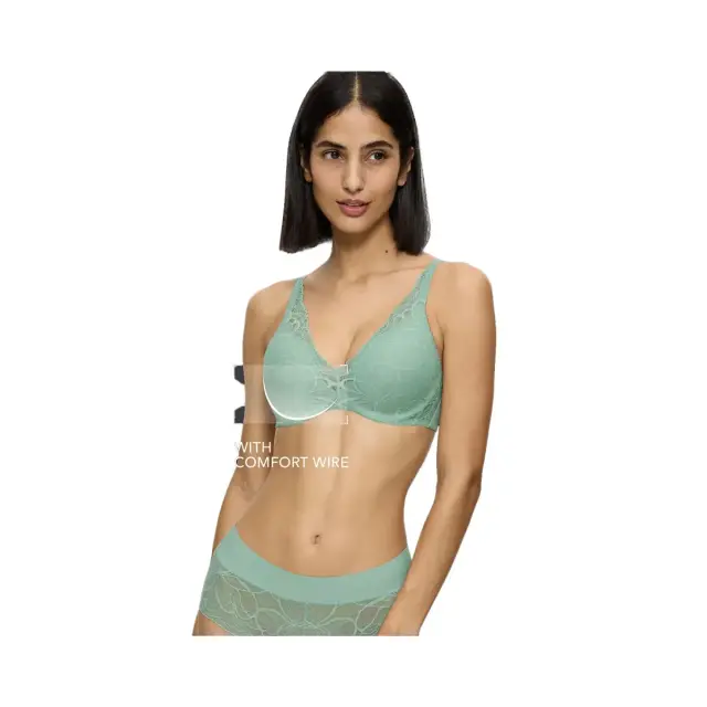 Triumph Γυναικείο Σουτιέν Body Make-Up Illusion Lace WP, Χρώμα Misty Turquoise