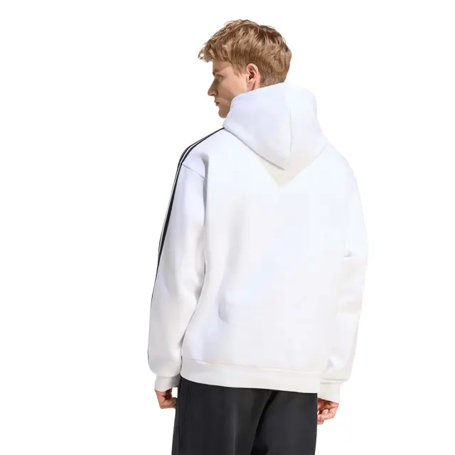 adidas Sportswear Men's 3Stripes Fleece Hoodie Άσπρο KY4171 (adidas Sportswear) 2