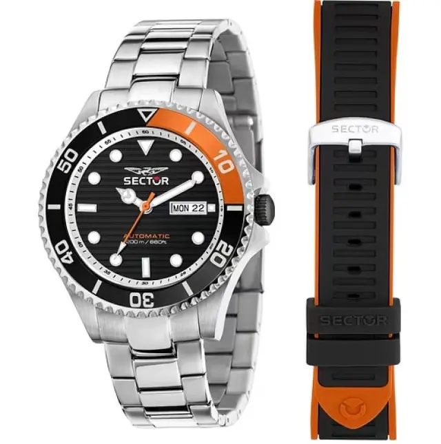 Sector 230 Automatic Watch for Men Silver Stainless Steel Bracelet R3223161023