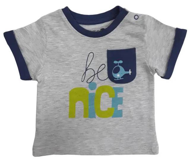 T-shirt Μπλουζάκι Be Nice Venere Grey 8010644 - 12 M (80cm)