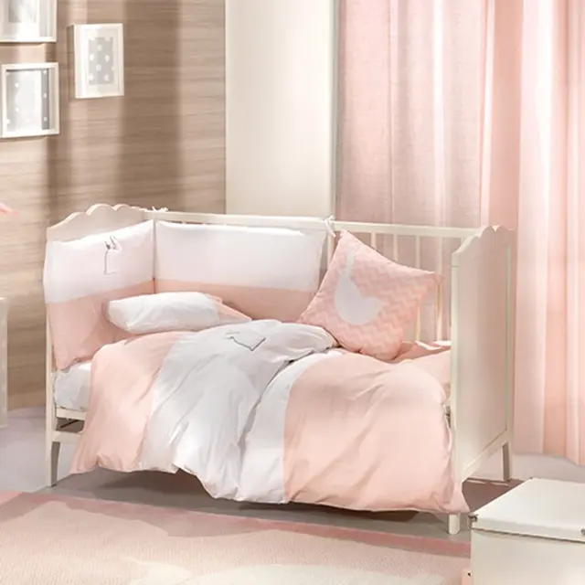 Saint Clair σετ προίκα Lapin Pink 5 τεμ (πάντα, πάπλωμα, παπλωματοθήκη, μαξιλάρι, μαξιλαροθήκη) (Αντιγραφή)