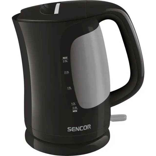 Βραστήρας Sencor SWK 2511BK 2.5lt 2200W με Διπλή Ένδειξη Στάθμης και Πλαστικό Σώμα Μαύρος