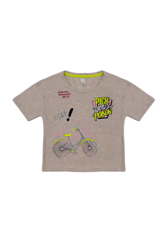 T-Shirt Kid Pick Your Poison Μπεζ