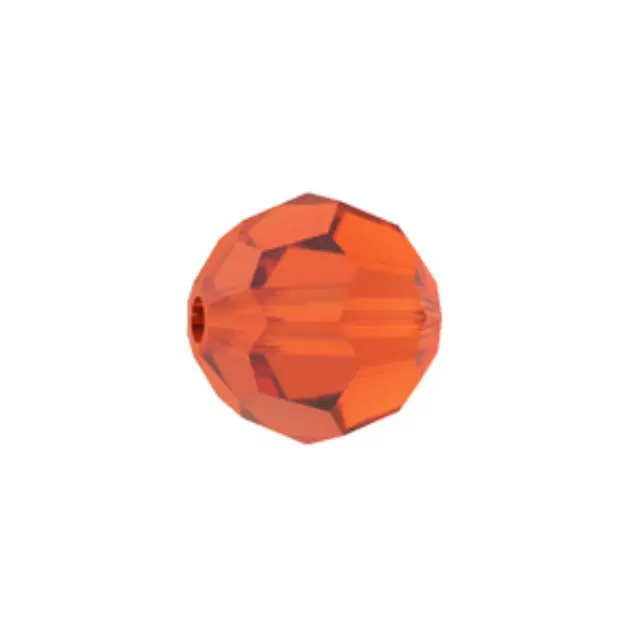 Swarovski 5000 Faceted Round Indian Red 6mm - 10τεμ