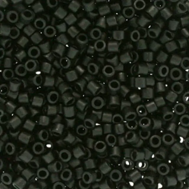 Χάντρα Miyuki Delica 10/0 - DBM0310 - Matte Black ~7gr