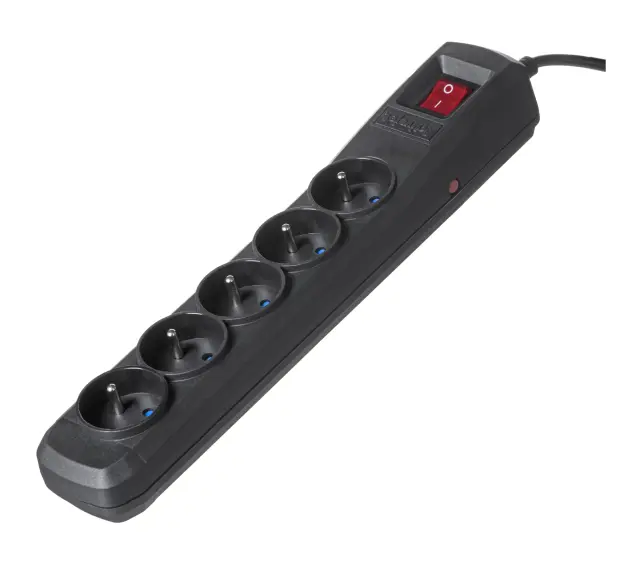 Activejet black power strip with cord ACJ COMBO 5G 1 - 5M BEZP.AUTO CZ