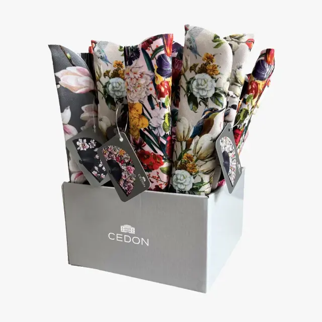 Cedon Βεντάλια Υφασμάτινη σε Πολυτελή θήκη: Flower Bouquet 3