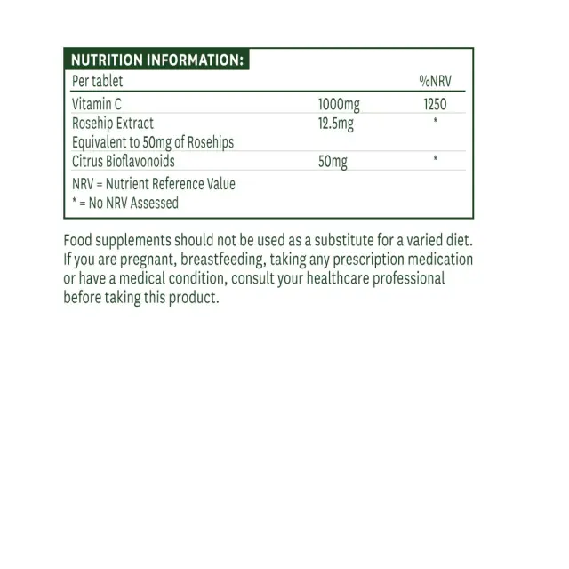 Natures Aid Vitamin C 1000 mg - Low Acid 2