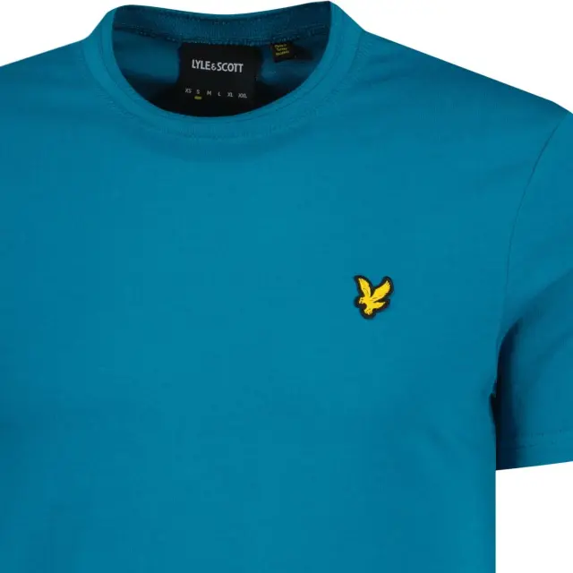 LYLE + SCOTT INSET COLLAR T-SHIRT ΑΝΔΡΙΚΗ ΜΠΛΟΥΖΑ BLUE 2