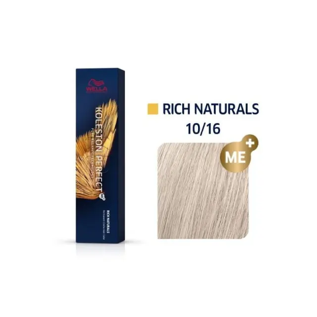 Wella Professionals Koleston Perfect Me+ Rich Naturals 60ml | Απόχρωση 10/16 Κατάξανθο Σαντρέ Βιολέ