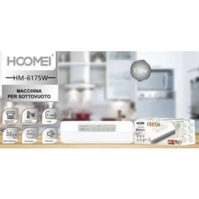 Hoomei Επαγγελματική Συσκευή Στεγανοποίησης Τροφίμων 110W HM-6175W 2