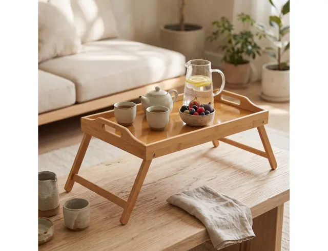 Δίσκος Σερβιρίσματος Excellent Houseware με πτυσσόμενα πόδια και διαστάσεις 50x30x21cm C80653810