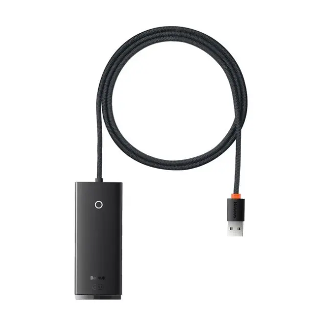Baseus Lite Series HUB Adapter USB-A to 4x USB-A 3.0 5Gb/s Black