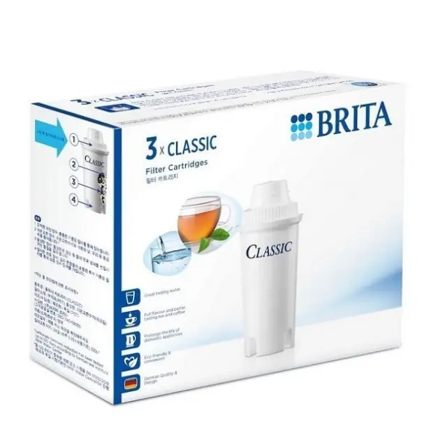 Brita Ανταλλακτικό Φίλτρο Νερού για Κανάτα από Ενεργό Άνθρακα Classic 3τμχ