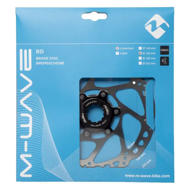 ΔΙΣΚΟΣ M-WAVE 160MM CENTER LOCK 2