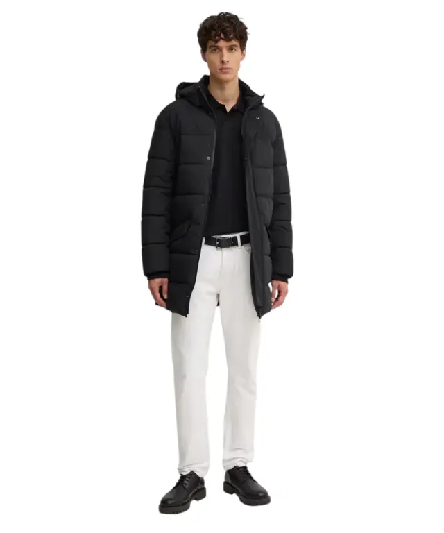 Hugo Boss - Ανδρική Μακρυμάνικη Μπλούζα Polo Pe_Interlock_Long 50527525-001 Μαύρο 2