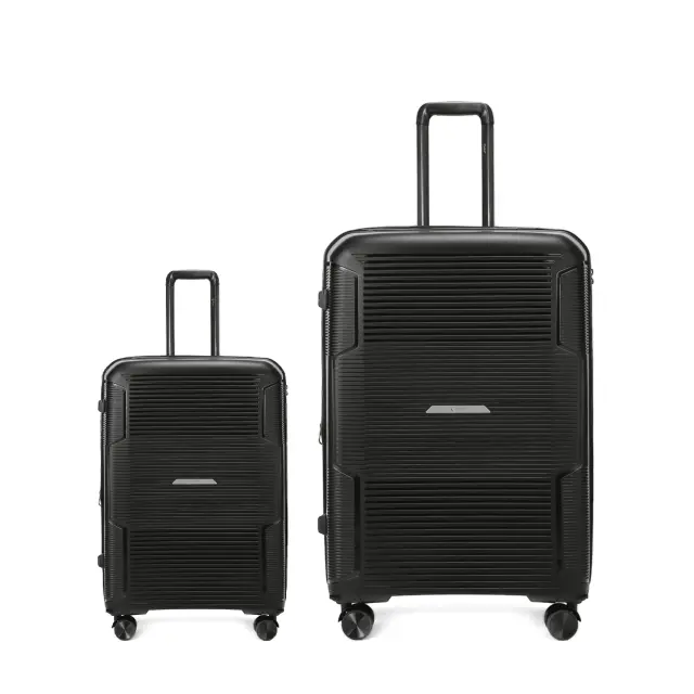 Σετ Βαλίτσες Cardinal 4006 καμπίνας μεγάλη 75,5x31,5x50 cm + 55x40x20 cm μαύρο - Large