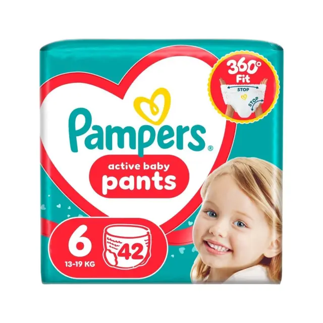 Pampers Πάνες Βρακάκι Pants No. 6 για 13-19kg 42τμχ