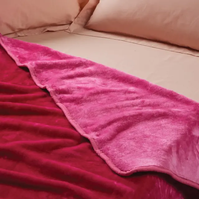 Κουβέρτα 160x220 Μονή Velour 700gsm Das Home 0294 Pink 100% Ακρυλικό 2