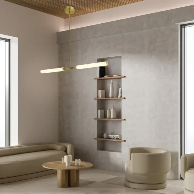 ΚΡΕΜΑΣΤΟ ΦΩΤΙΣΤΙΚΟ LED ACA ABYSS MP240109 ΛΕΥΚΟ-ΧΡΥΣΟ 20W 3000K / MP240109 2