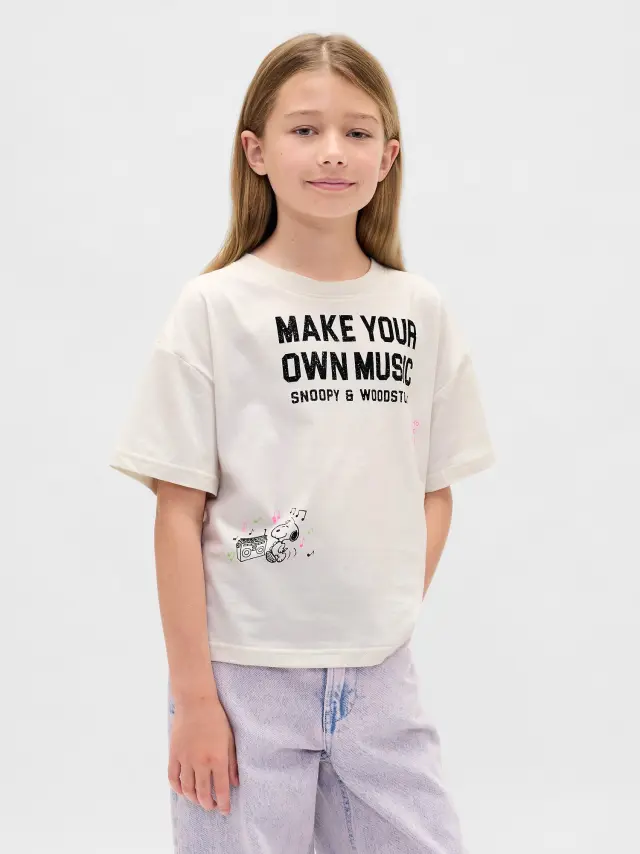 Παιδική Oversized Μπλούζα με Σχέδια New off white