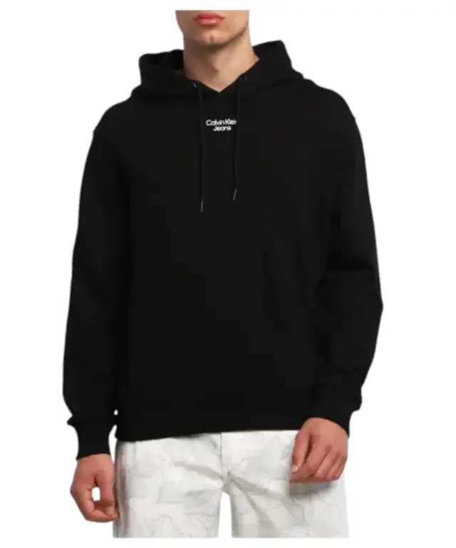 Calvin Klein - Ανδρικό Φούτερ με Κουκούλα J30J320604-BEH Μαύρο - XL 2
