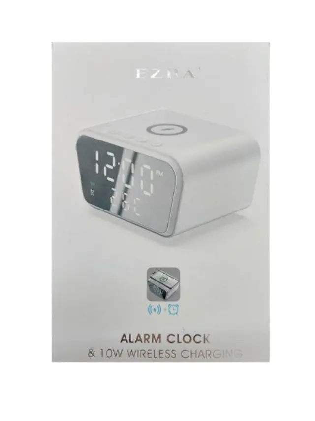 Ezra Ψηφιακό Ρολόι Επιτραπέζιο με Ξυπνητήρι HC35 & Wireless Charging 2