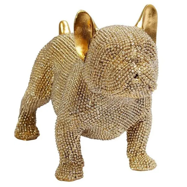 Φιγούρα σκύλος χρυσός boxer polyresin 19,5x9x14cm Espiel FAD104