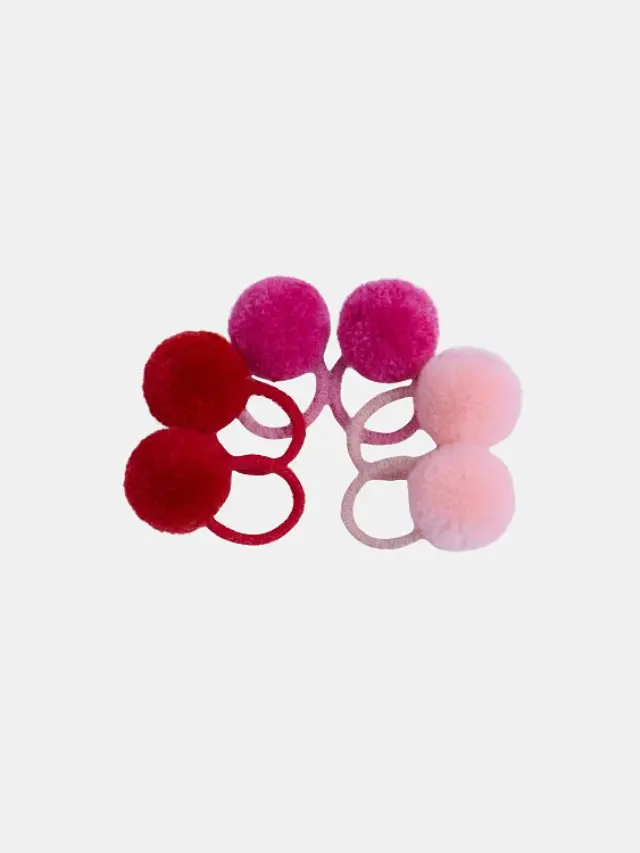 Παιδικά Λαστιχάκια Μαλλιών Sweet Pompoms ΠΟΛΥΧΡΩΜΟ - One Size
