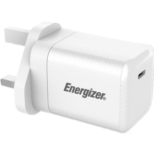 Φορτιστής Ταξιδίου Energizer Fast Charge με USB-C PD45W Λευκός με UK Plug