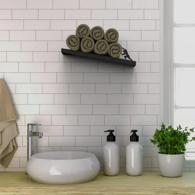 Artori Design Διαγώνιο μεταλλικό ράφι Σίσυφος - Γκρι