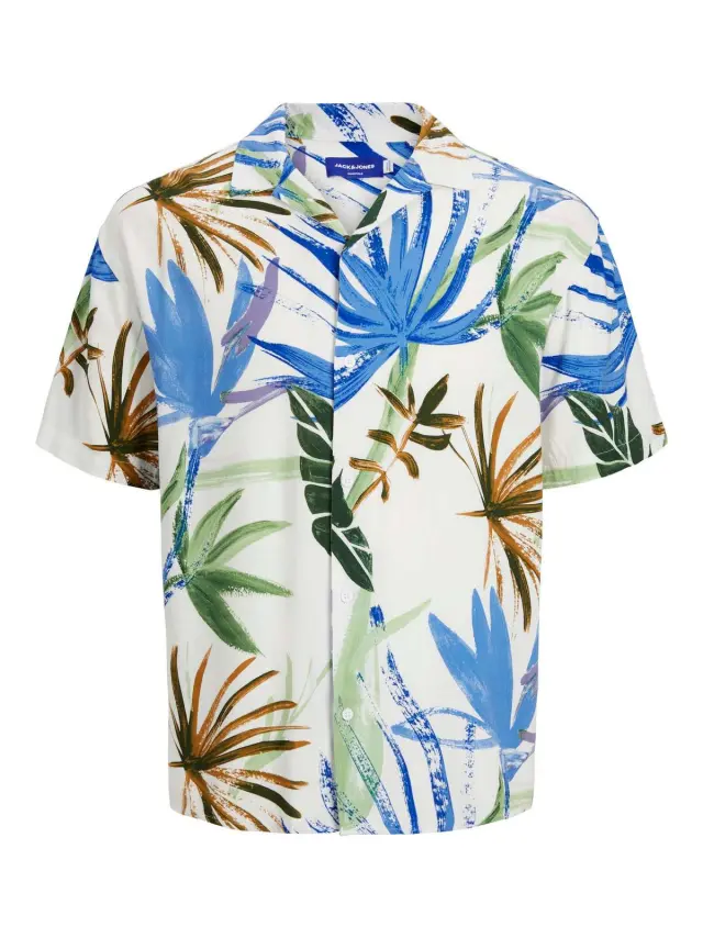 JORNOAH EXOTIC RESORT SHIRT SS Cloud Dancer - L