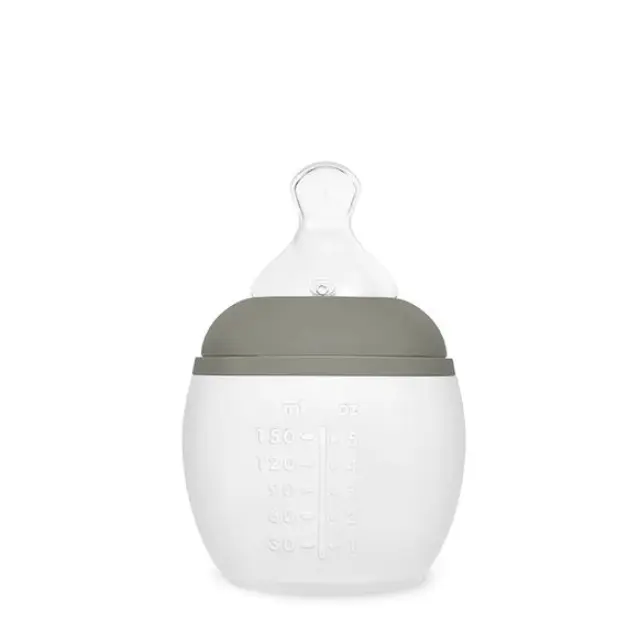 Elhee Μπιμπερό από ιατρική σιλικόνη 150ml Kaki BB15009P 2