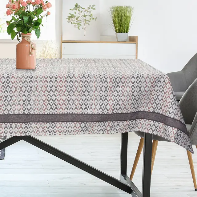 Τραπεζομάντηλο 140x220 Beauty Home Oregano Art 8486 Μπεζ 50% Βαμβάκι-50% Πολυέστερ