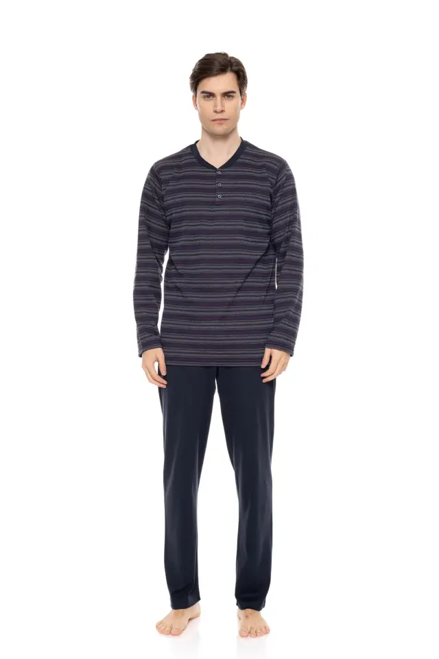 W-M717 - Type - PYJAMA JACQUARD STRIPES - XXL