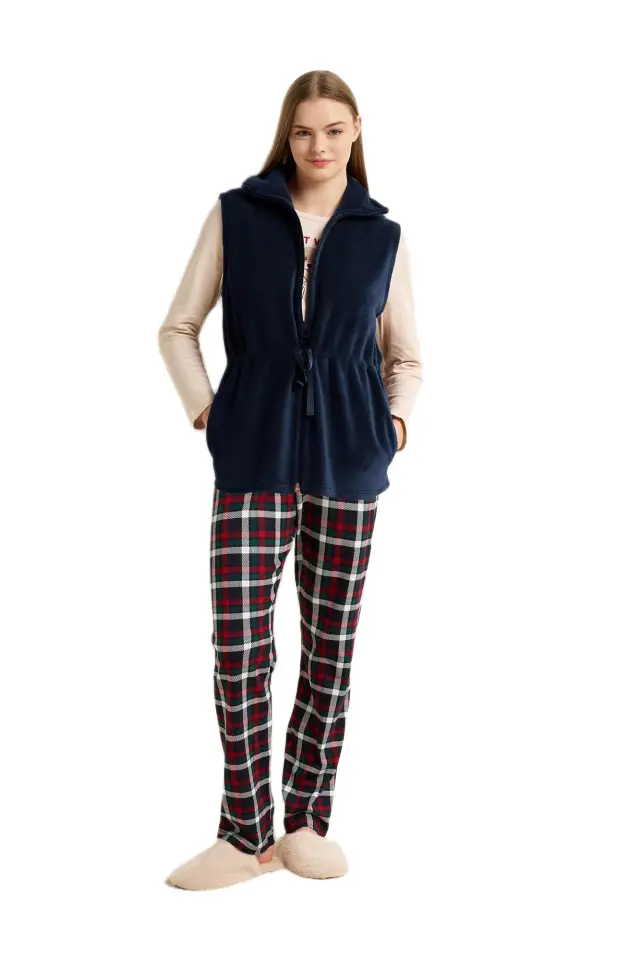 Vamp γυναικείο fleece γιλέκο με φερμουάρ 25209-1