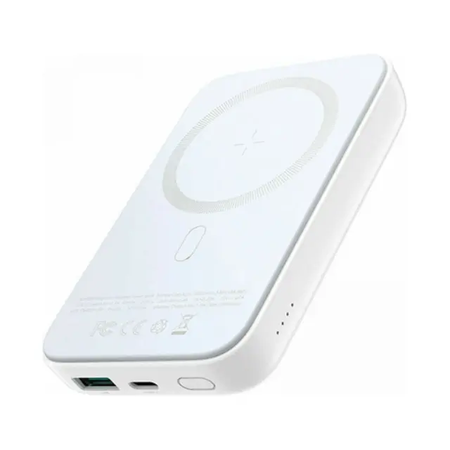 Joyroom JR-W020 MagSafe Power Bank 10000mAh 20W με Θύρα USB-A και Θύρα USB-C Power Delivery Λευκό