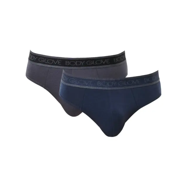 Body Glove Ανδρικό Slip Logo Band - Διπλό Πακέτο, Χρώμα Σκούρο Μπλε-Γκρι