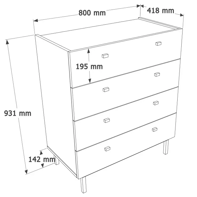 Συρταριέρα FLUBAL 2
