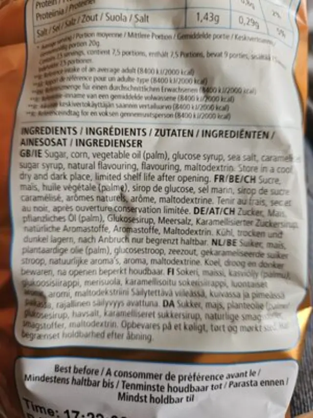Jimmy's Salted Caramel Popcorn 150gr 2