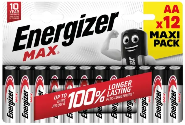 Energizer Max Alkaline AA (12 τμχ) 01.001.0139