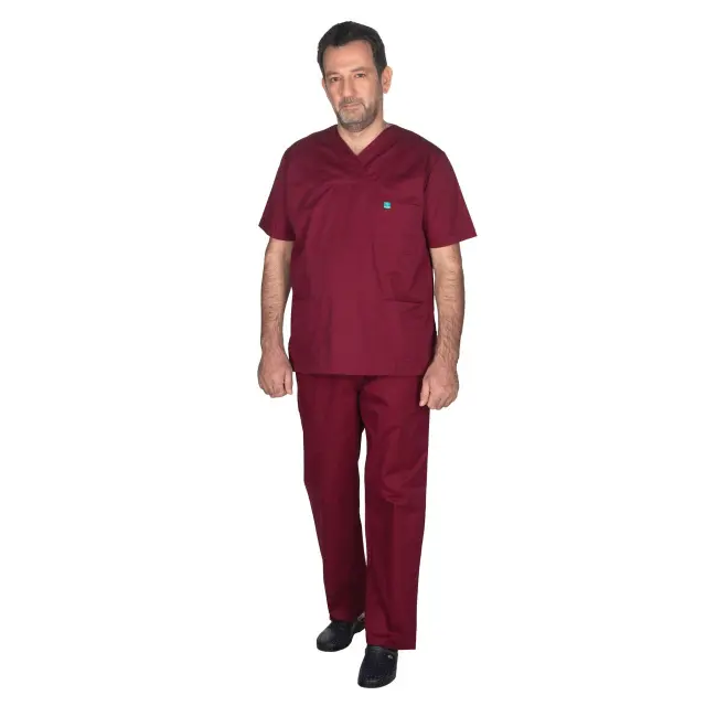 Ιατρική Στολή Unisex – Μπορντώ XXS-8XL - XL 2