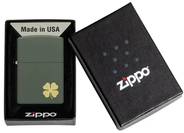 ZIPPO Αναπτήρας - 49796 Four Leaf Clover Design 2