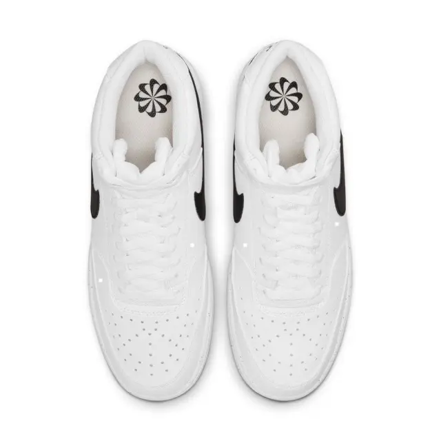 Nike Court Vision Mid Next Nature (DN3577-101) - Λευκό-Μαύρο 3