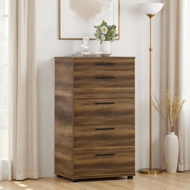 Συρταριέρα SFN-550-OO Trendline Καρυδιά 60x108x44cm 3
