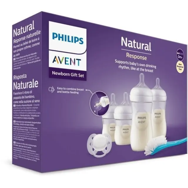 Philips Avent Natural Response Μπιμπερό και Πιπίλα Σετ για Νεογέννητα